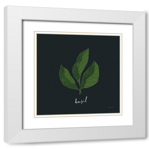 Herbs VI Black White Modern Wood Framed Art Print with Double Matting by Thorns, Becky