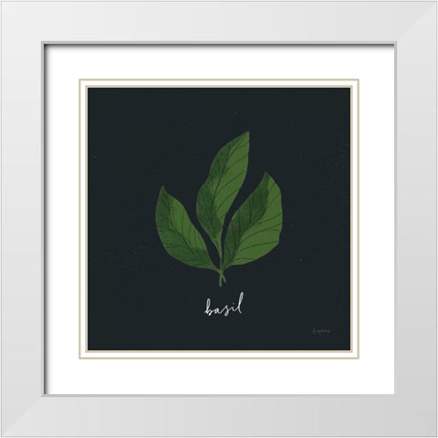 Herbs VI Black White Modern Wood Framed Art Print with Double Matting by Thorns, Becky