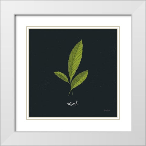 Herbs VII Black White Modern Wood Framed Art Print with Double Matting by Thorns, Becky