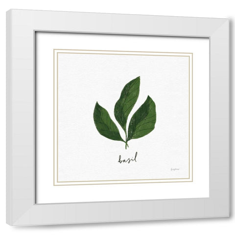 Herbs VI White White Modern Wood Framed Art Print with Double Matting by Thorns, Becky