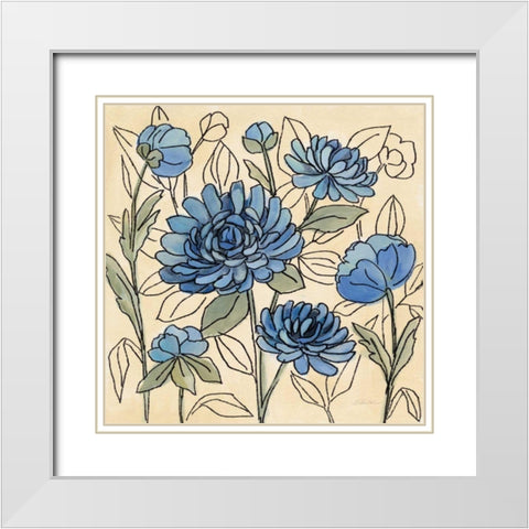 Spring Lace Floral III White Modern Wood Framed Art Print with Double Matting by Vassileva, Silvia