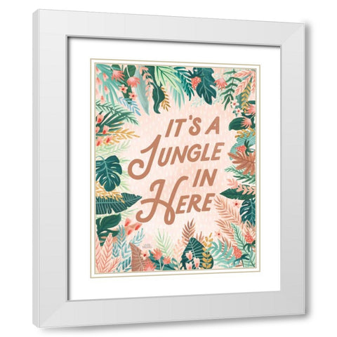 Jungle Hangout VI White Modern Wood Framed Art Print with Double Matting by Marshall, Laura