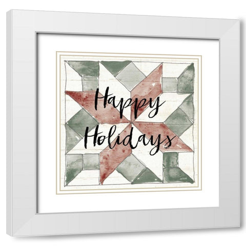 Holiday Farm Memories XI White Modern Wood Framed Art Print with Double Matting by Tavoletti, Anne