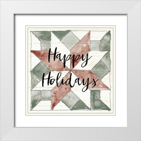 Holiday Farm Memories XI White Modern Wood Framed Art Print with Double Matting by Tavoletti, Anne