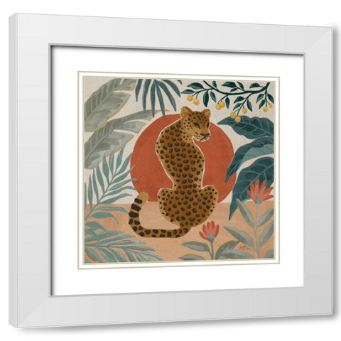 Big Cat Beauty II White Modern Wood Framed Art Print with Double Matting by Penner, Janelle