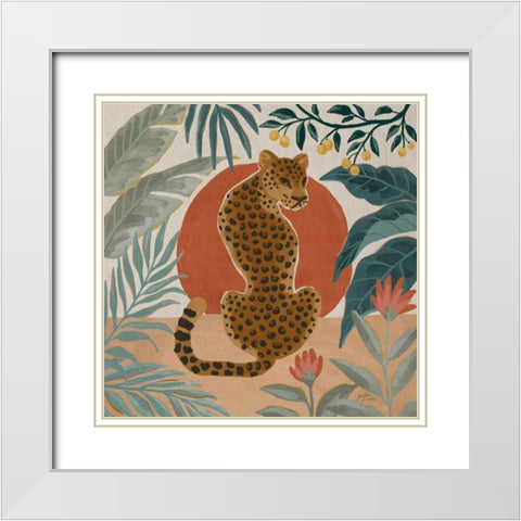 Big Cat Beauty II White Modern Wood Framed Art Print with Double Matting by Penner, Janelle