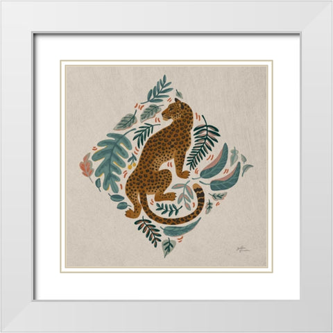 Big Cat Beauty VI White Modern Wood Framed Art Print with Double Matting by Penner, Janelle