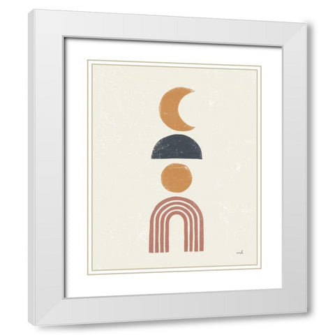 Minimalist Boho I White Modern Wood Framed Art Print with Double Matting by Hershey, Moira