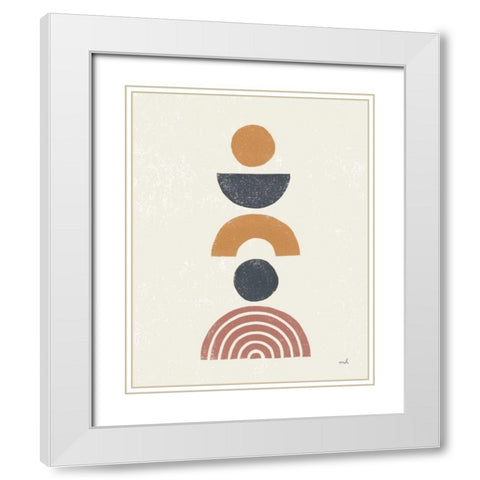 Minimalist Boho II White Modern Wood Framed Art Print with Double Matting by Hershey, Moira
