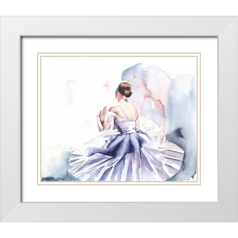 Ballet IV White Modern Wood Framed Art Print with Double Matting by Valle, Aimee Del