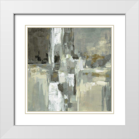 Neutral Water White Modern Wood Framed Art Print with Double Matting by Vassileva, Silvia