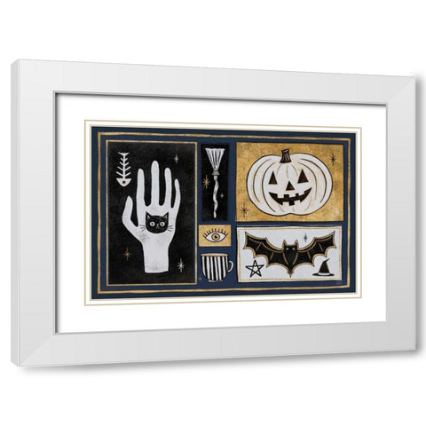 Frightfully Wicked I Dark White Modern Wood Framed Art Print with Double Matting by Averinos, Melissa