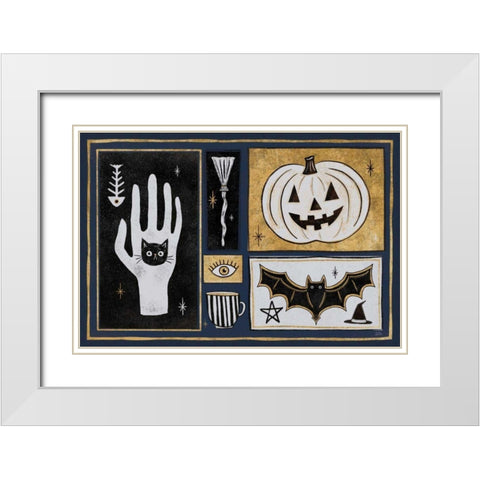 Frightfully Wicked I Dark White Modern Wood Framed Art Print with Double Matting by Averinos, Melissa