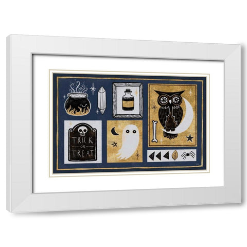 Frightfully Wicked II Dark White Modern Wood Framed Art Print with Double Matting by Averinos, Melissa
