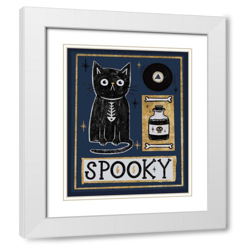 Frightfully Wicked III Dark White Modern Wood Framed Art Print with Double Matting by Averinos, Melissa