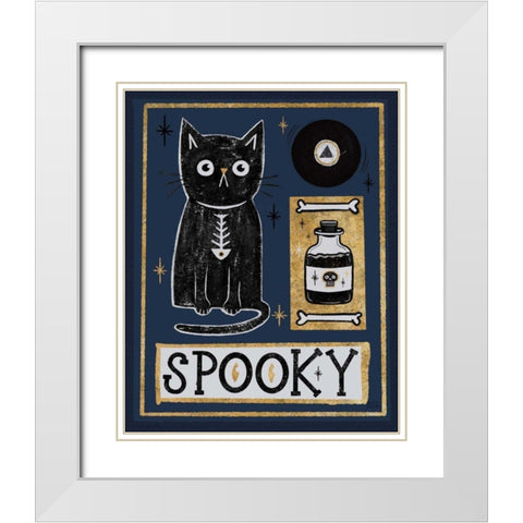 Frightfully Wicked III Dark White Modern Wood Framed Art Print with Double Matting by Averinos, Melissa