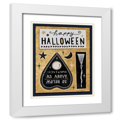 Frightfully Wicked VI Dark White Modern Wood Framed Art Print with Double Matting by Averinos, Melissa