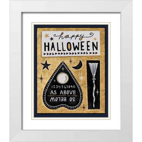 Frightfully Wicked VI Dark White Modern Wood Framed Art Print with Double Matting by Averinos, Melissa