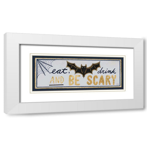 Frightfully Wicked IX Dark White Modern Wood Framed Art Print with Double Matting by Averinos, Melissa