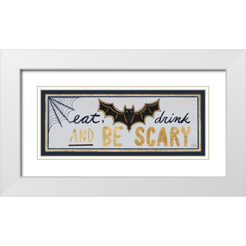 Frightfully Wicked IX Dark White Modern Wood Framed Art Print with Double Matting by Averinos, Melissa