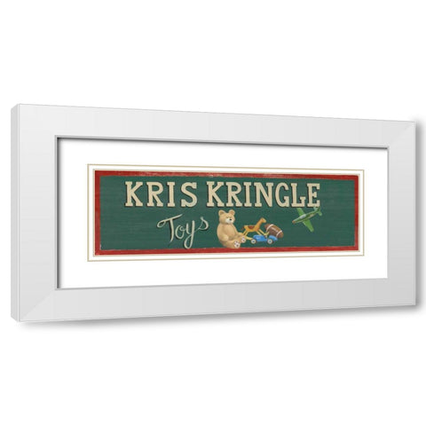Holiday Moments VII v2 White Modern Wood Framed Art Print with Double Matting by Wiens, James