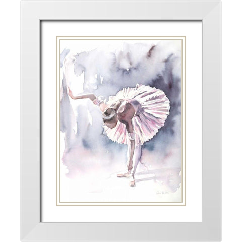 Ballet VI White Modern Wood Framed Art Print with Double Matting by Valle, Aimee Del