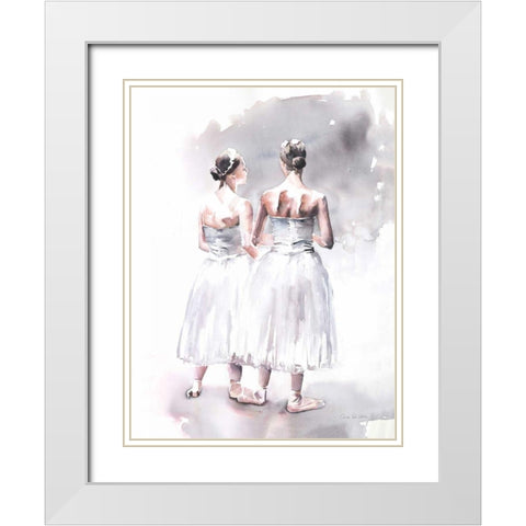 Ballet VII White Modern Wood Framed Art Print with Double Matting by Valle, Aimee Del