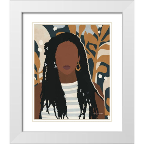 Modern Woman I White Modern Wood Framed Art Print with Double Matting by Gallagher, Megan