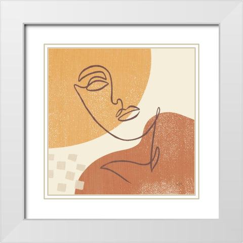 Through the Window III White Modern Wood Framed Art Print with Double Matting by Marshall, Laura