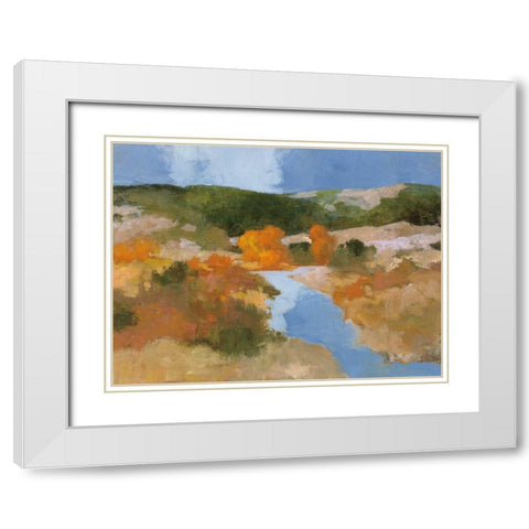 Autumn in the West White Modern Wood Framed Art Print with Double Matting by Purinton, Julia