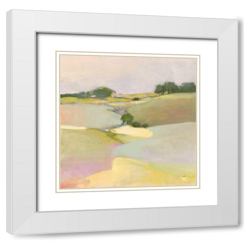 Dream Valley II White Modern Wood Framed Art Print with Double Matting by Purinton, Julia