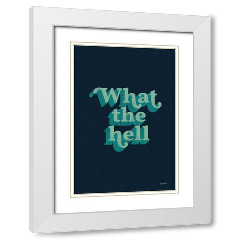 What The White Modern Wood Framed Art Print with Double Matting by Thorns, Becky