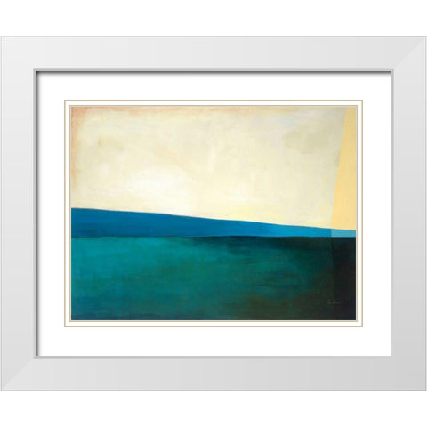 Deep Dive I White Modern Wood Framed Art Print with Double Matting by Davies, Jane