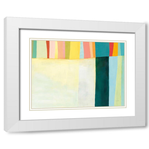 Twelve Bar I White Modern Wood Framed Art Print with Double Matting by Davies, Jane