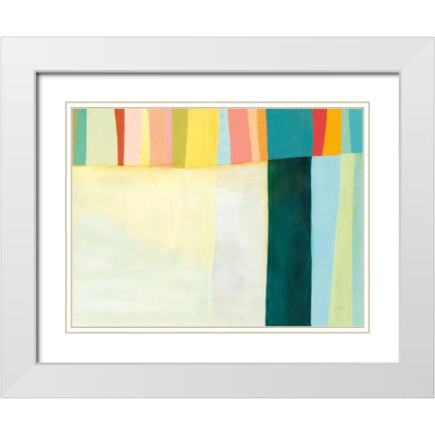 Twelve Bar I White Modern Wood Framed Art Print with Double Matting by Davies, Jane