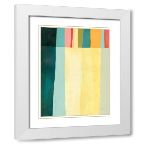 Twelve Bar IV White Modern Wood Framed Art Print with Double Matting by Davies, Jane