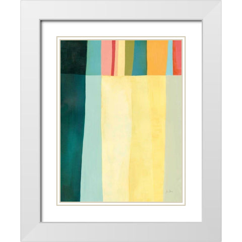 Twelve Bar IV White Modern Wood Framed Art Print with Double Matting by Davies, Jane