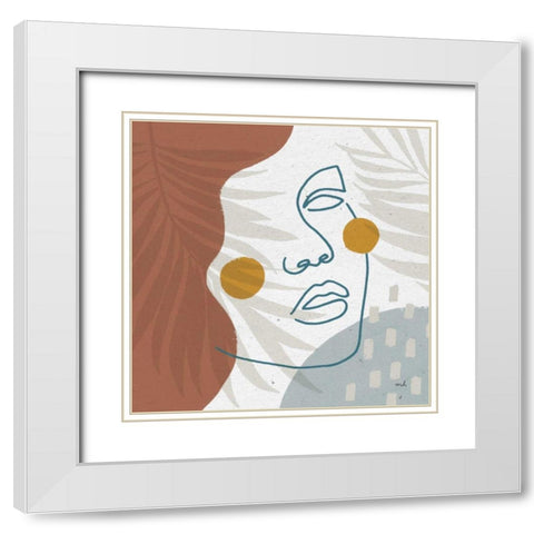 Island Breeze I White Modern Wood Framed Art Print with Double Matting by Hershey, Moira