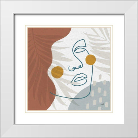 Island Breeze I White Modern Wood Framed Art Print with Double Matting by Hershey, Moira