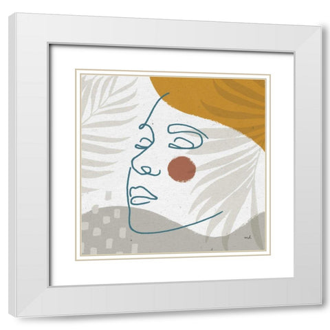 Island Breeze II White Modern Wood Framed Art Print with Double Matting by Hershey, Moira