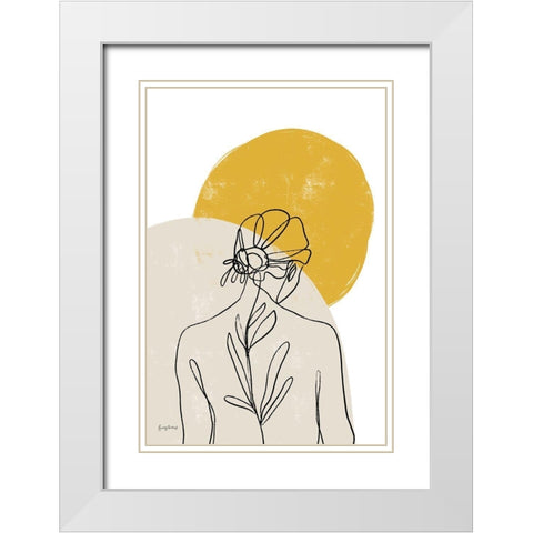 Planted I White Modern Wood Framed Art Print with Double Matting by Thorns, Becky