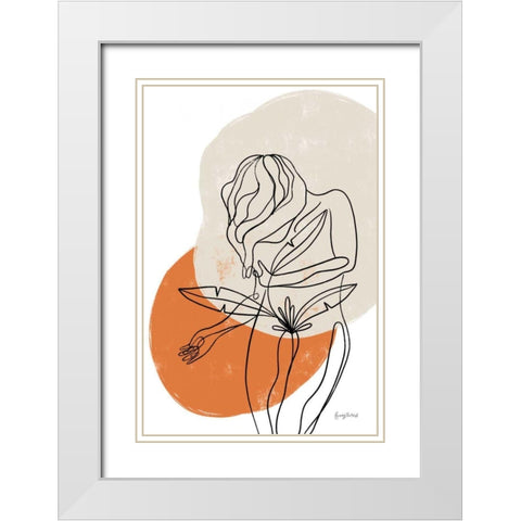 Planted II White Modern Wood Framed Art Print with Double Matting by Thorns, Becky