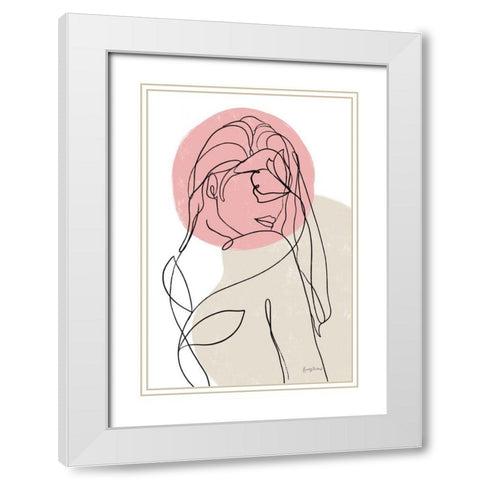 Planted III White Modern Wood Framed Art Print with Double Matting by Thorns, Becky