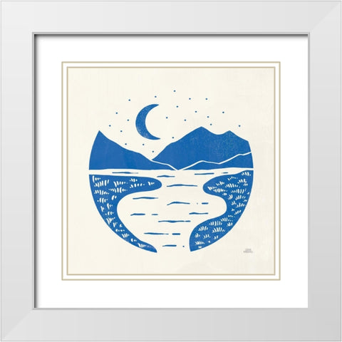 On the Horizon II White Modern Wood Framed Art Print with Double Matting by Marshall, Laura