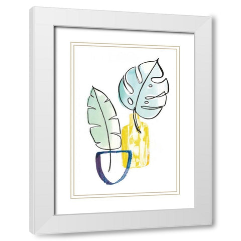 Vase Phase III White Modern Wood Framed Art Print with Double Matting by Schlabach, Sue