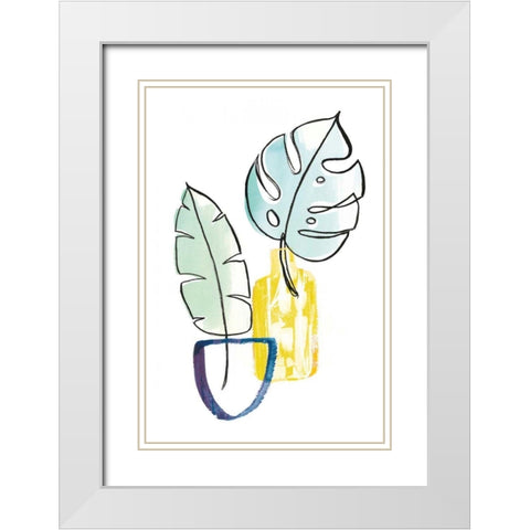 Vase Phase III White Modern Wood Framed Art Print with Double Matting by Schlabach, Sue