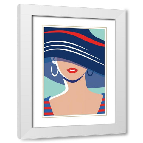 Beach Chic III White Modern Wood Framed Art Print with Double Matting by Escalante, Omar