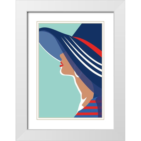 Beach Chic IV White Modern Wood Framed Art Print with Double Matting by Escalante, Omar
