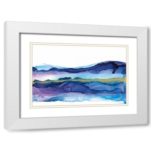 Coastal Ink I White Modern Wood Framed Art Print with Double Matting by Paschke, Chris