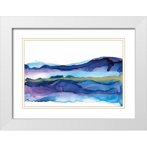 Coastal Ink I White Modern Wood Framed Art Print with Double Matting by Paschke, Chris